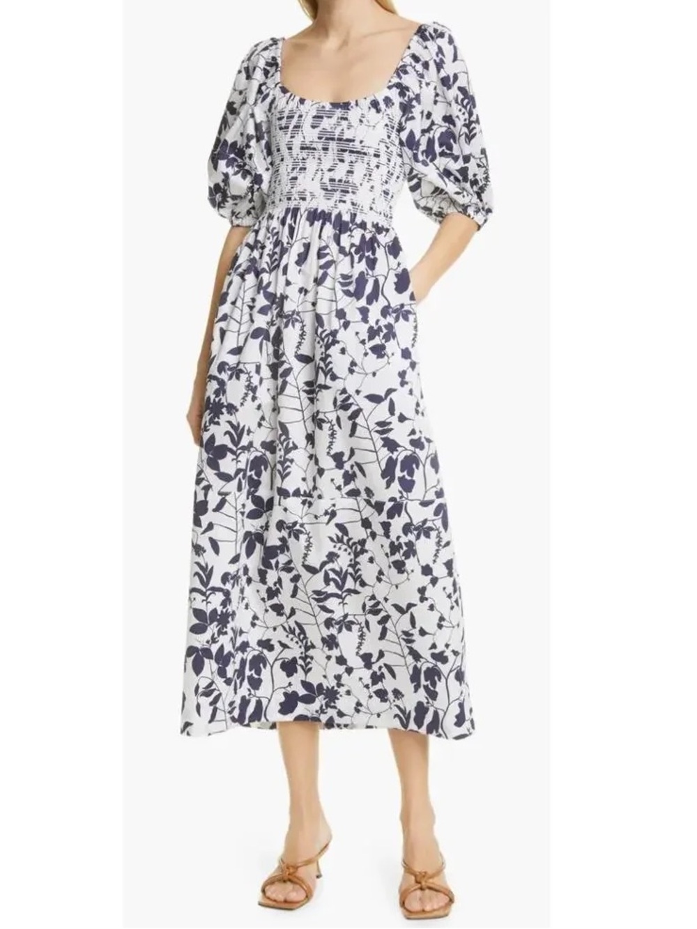 La Ligne Navy and White Floral Daisy Dress (NWOT)